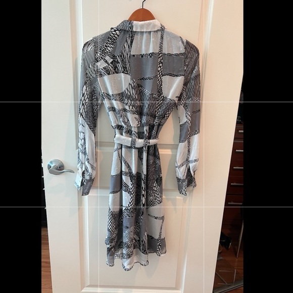 Kirna Zabete For Target Black, Grey And White Abstract Stars High-Low Dress - Picture 5 of 16